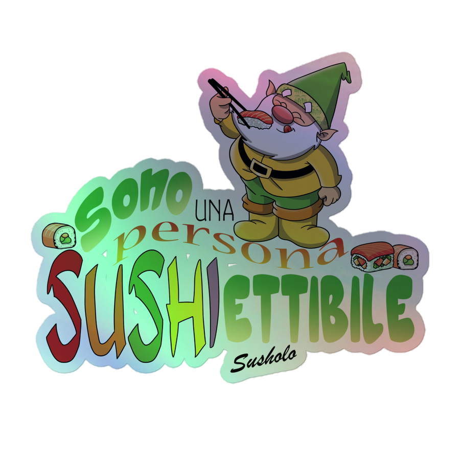 Adesivi olografici SUSHIETTIBILE - Gufetto Brand 
