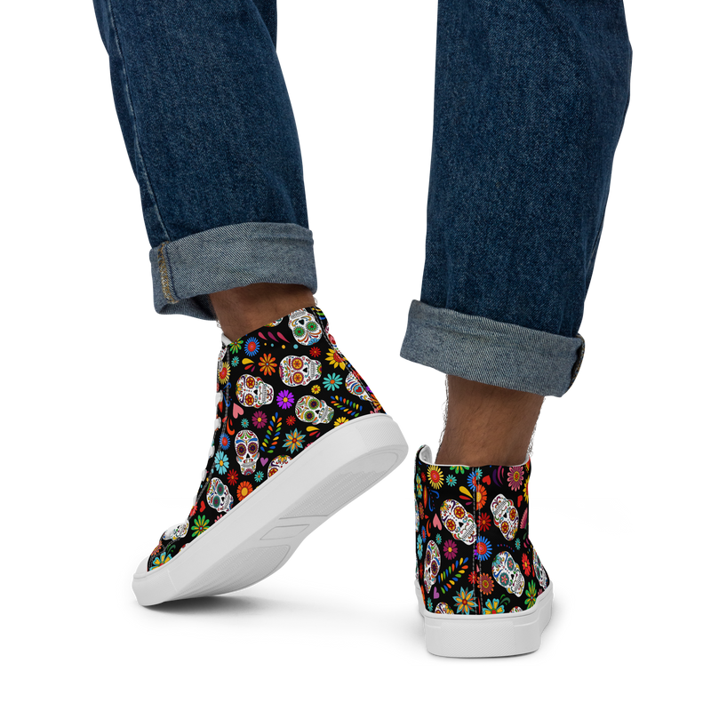 Sneakers alte in tela da uomo SKULL EDITION - Gufetto Brand 