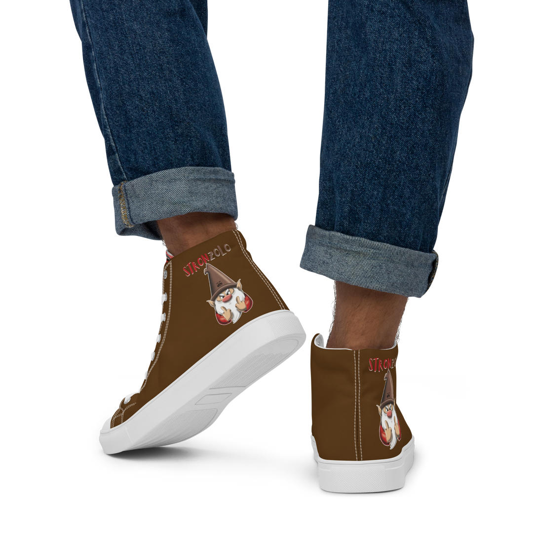 Sneakers alte in tela da uomo STRONZOLO - Gufetto Brand 