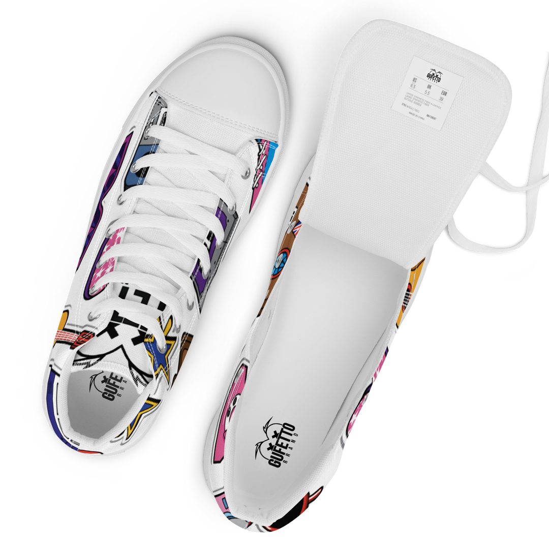 Sneakers alte in tela da uomo 80/90 - Gufetto Brand 