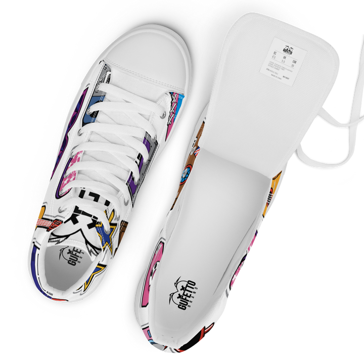 Sneakers alte in tela da uomo 80/90 - Gufetto Brand 