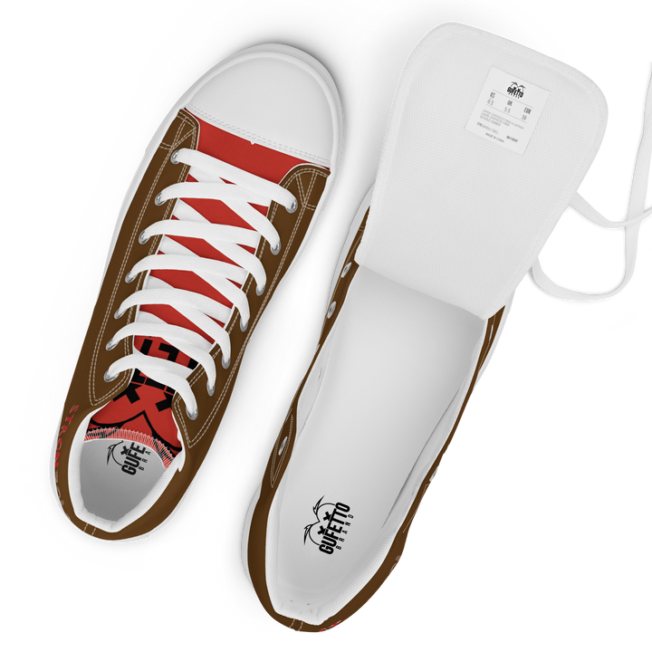 Sneakers alte in tela da uomo STRONZOLO - Gufetto Brand 