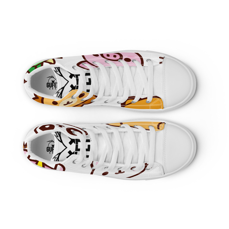 Sneakers alte in tela da uomo EMOJI - Gufetto Brand 