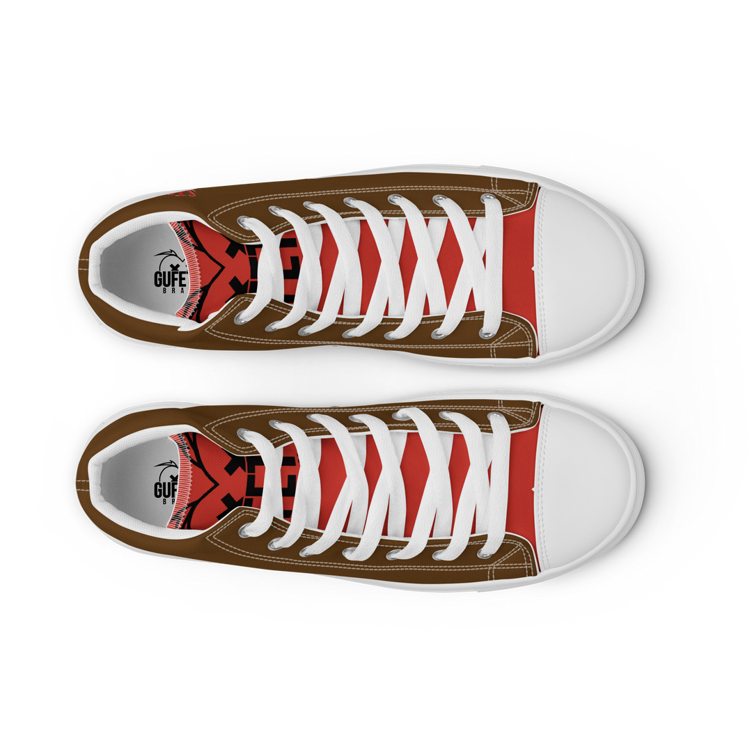 Sneakers alte in tela da uomo STRONZOLO - Gufetto Brand 
