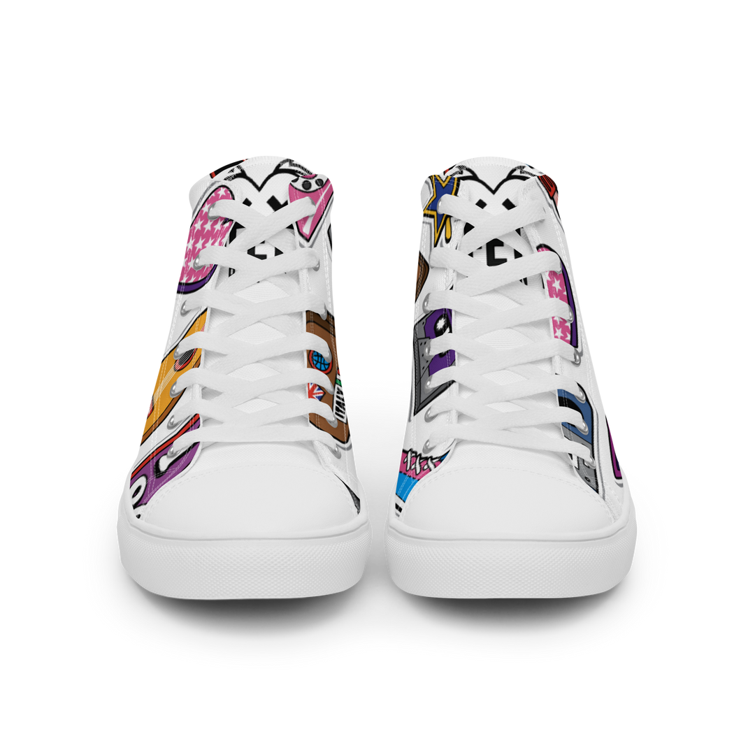 Sneakers alte in tela da uomo 80/90 - Gufetto Brand 