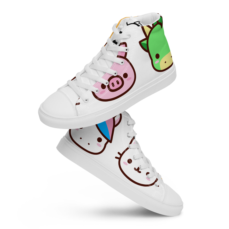 Sneakers alte in tela da uomo EMOJI - Gufetto Brand 