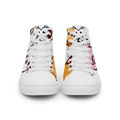 Sneakers alte in tela da uomo EMOJI - Gufetto Brand 