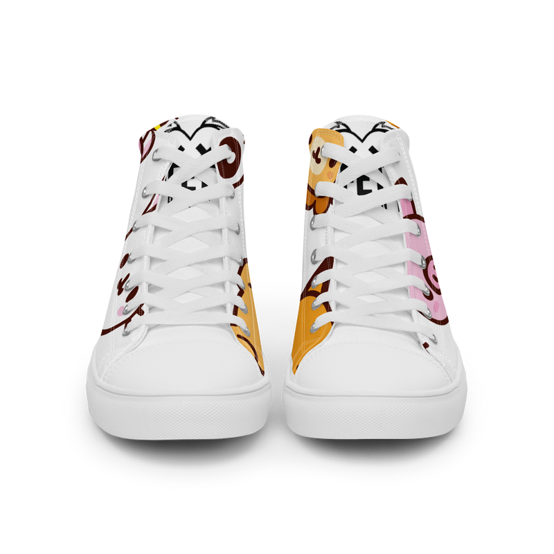 Sneakers alte in tela da uomo EMOJI - Gufetto Brand 