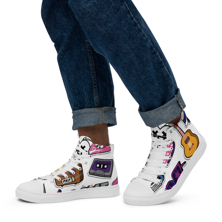 Sneakers alte in tela da uomo 80/90 - Gufetto Brand 