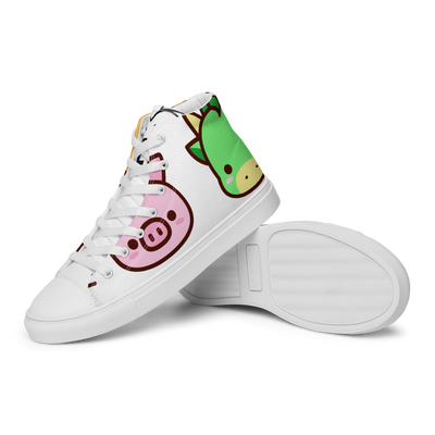 Sneakers alte in tela da uomo EMOJI - Gufetto Brand 