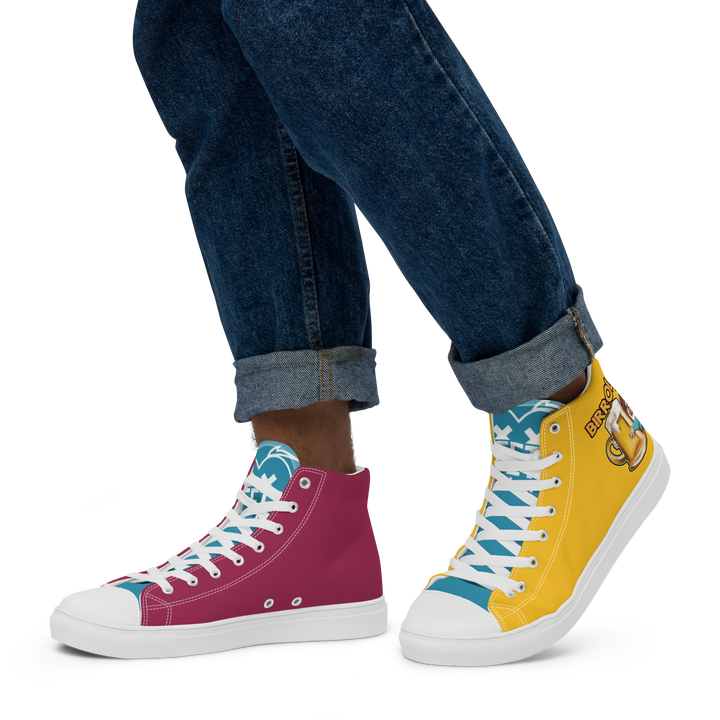 Sneakers alte in tela da uomo BIRROLO NEW - Gufetto Brand 