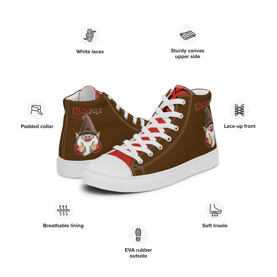 Sneakers alte in tela da uomo STRONZOLO - Gufetto Brand 
