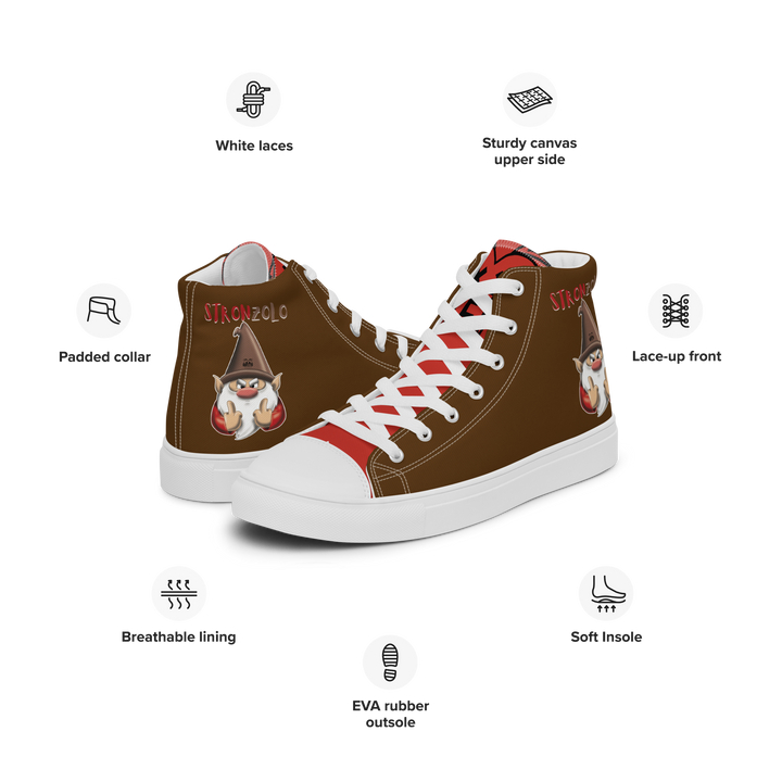 Sneakers alte in tela da uomo STRONZOLO - Gufetto Brand 