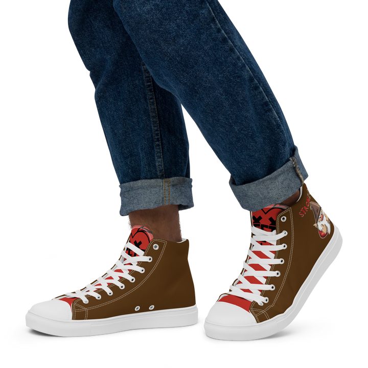 Sneakers alte in tela da uomo STRONZOLO - Gufetto Brand 