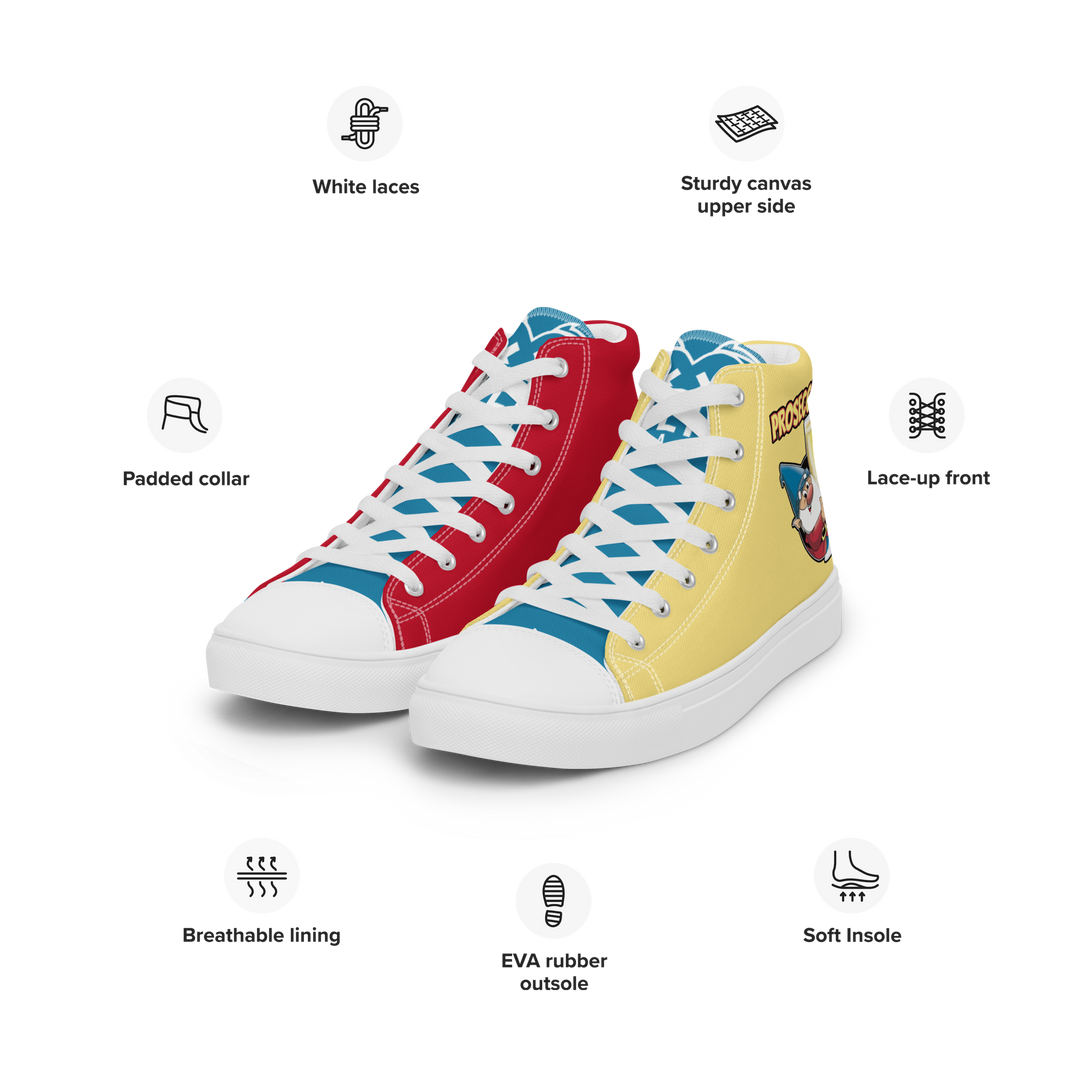 Sneakers alte in tela da uomo PROSECCOLO NEW - Gufetto Brand 