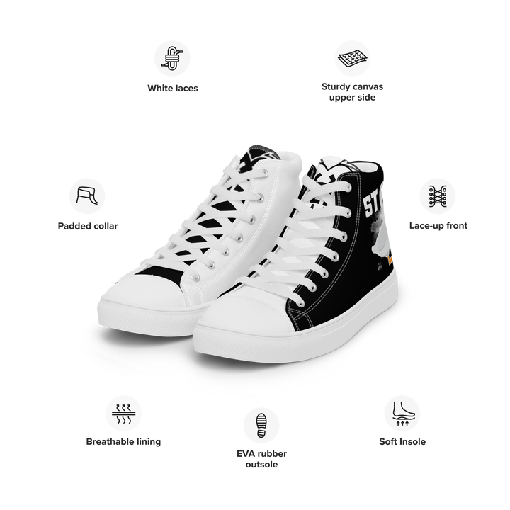 Sneakers alte in tela da uomo OCA ST ZZO - Gufetto Brand 