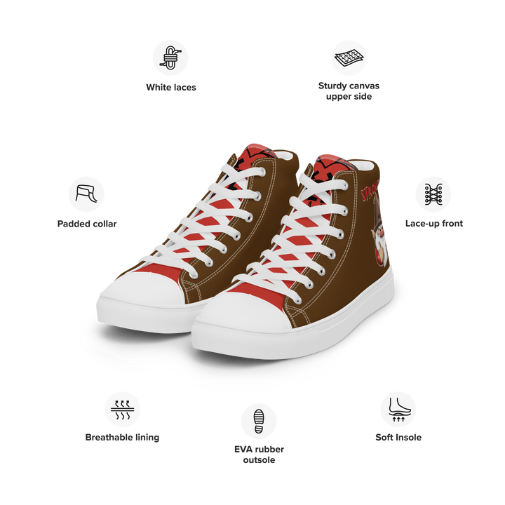 Sneakers alte in tela da uomo STRONZOLO - Gufetto Brand 