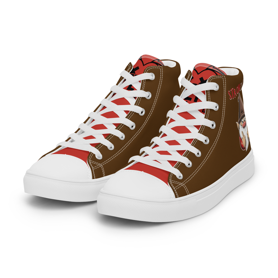 Sneakers alte in tela da uomo STRONZOLO - Gufetto Brand 