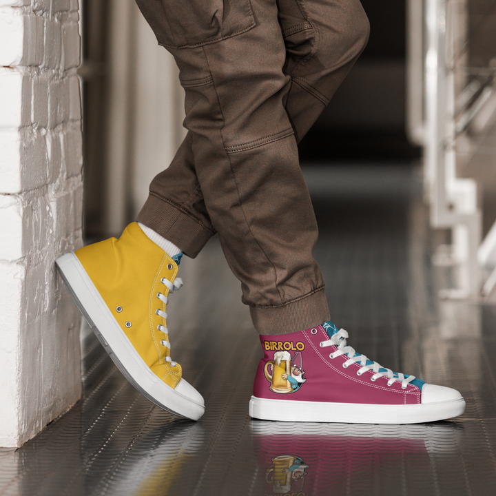 Sneakers alte in tela da uomo BIRROLO NEW - Gufetto Brand 