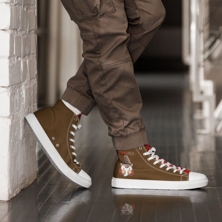 Sneakers alte in tela da uomo STRONZOLO - Gufetto Brand 