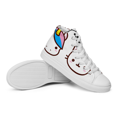 Sneakers alte in tela da uomo EMOJI - Gufetto Brand 