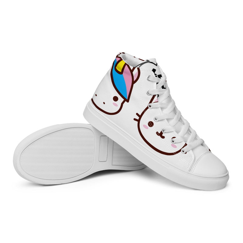 Sneakers alte in tela da uomo EMOJI - Gufetto Brand 