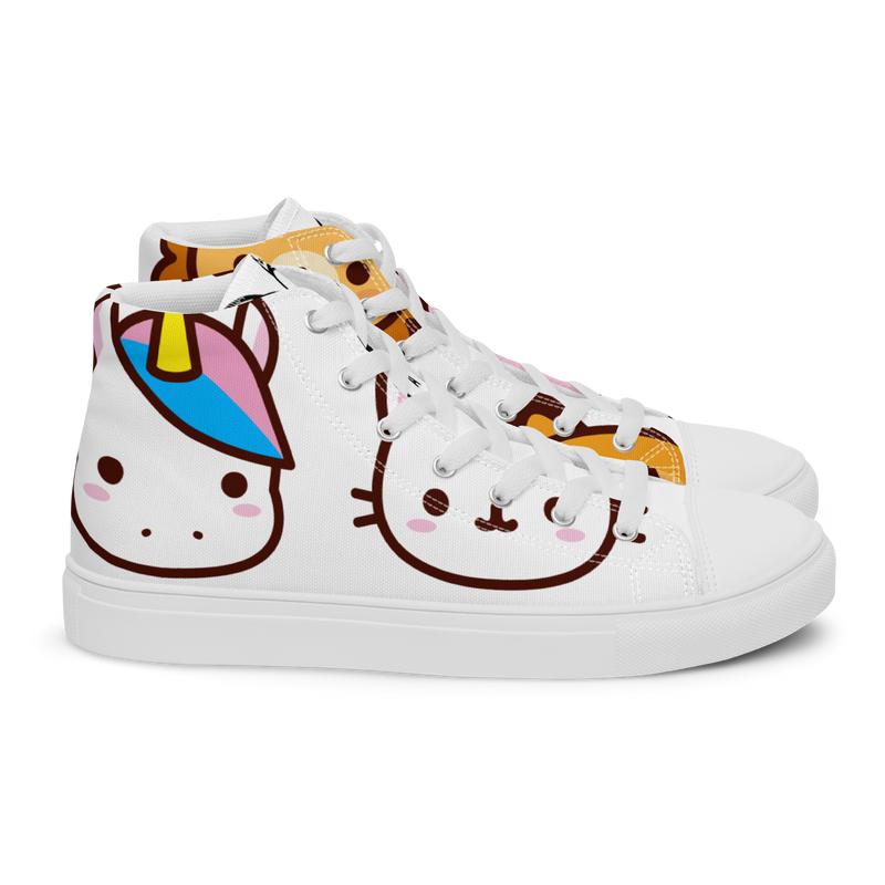 Sneakers alte in tela da uomo EMOJI - Gufetto Brand 