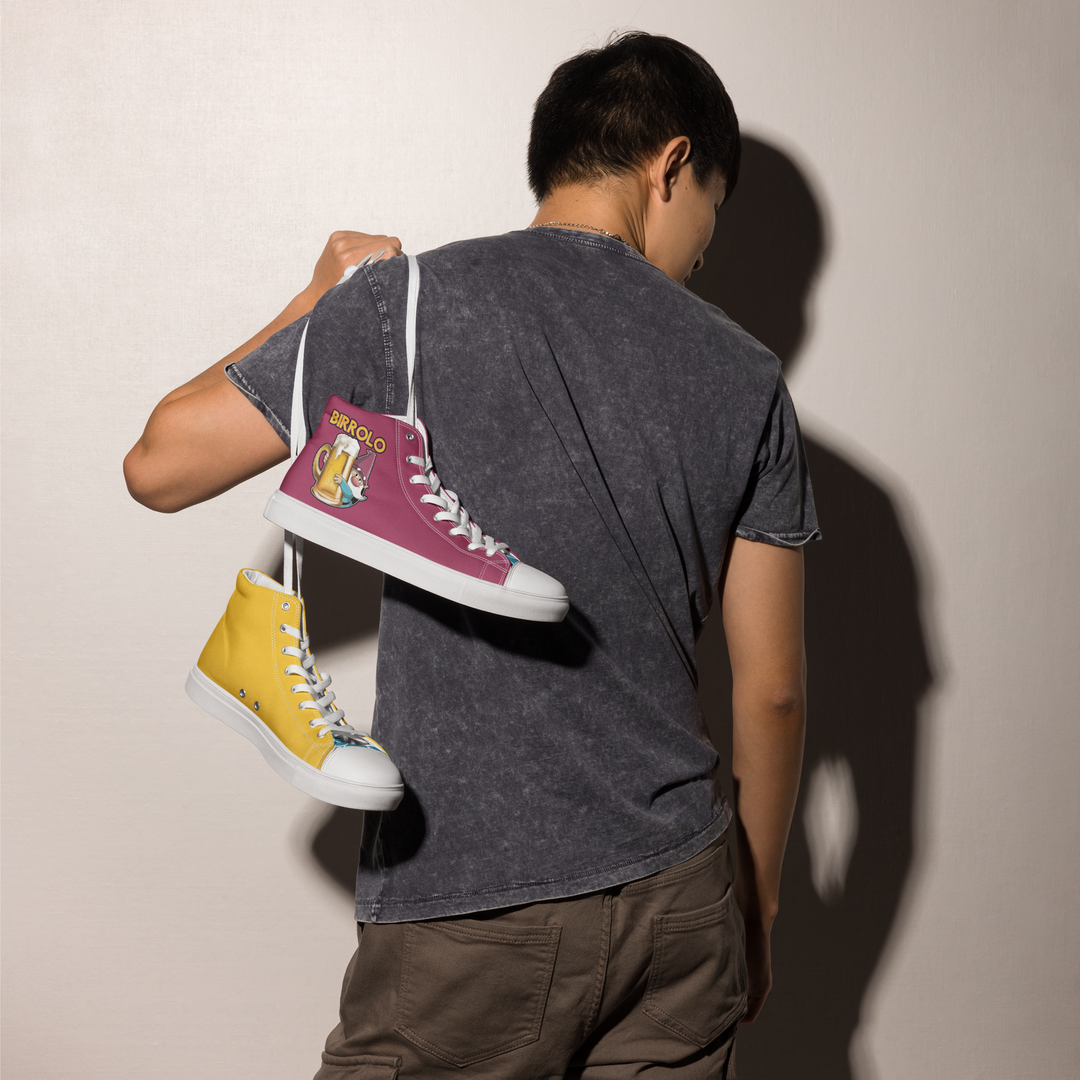 Sneakers alte in tela da uomo BIRROLO NEW - Gufetto Brand 