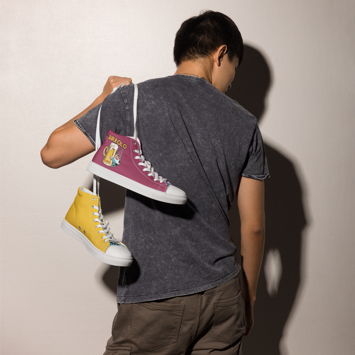 Sneakers alte in tela da uomo BIRROLO NEW - Gufetto Brand 
