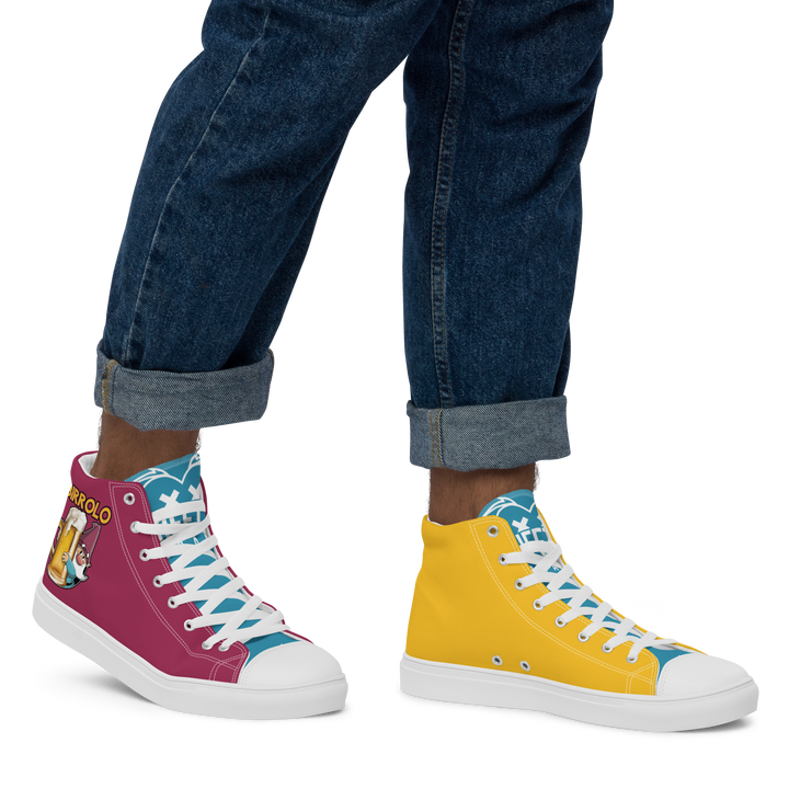 Sneakers alte in tela da uomo BIRROLO NEW - Gufetto Brand 