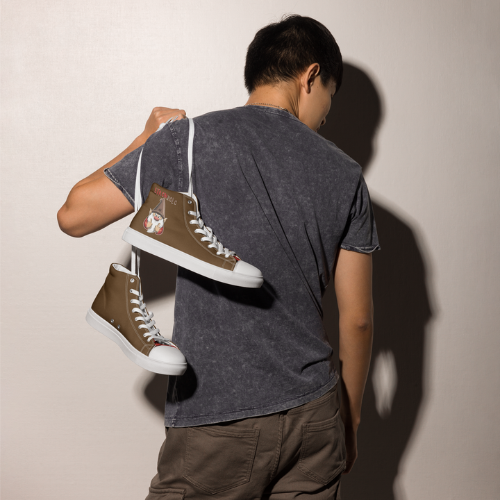 Sneakers alte in tela da uomo STRONZOLO - Gufetto Brand 