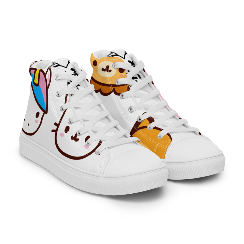 Sneakers alte in tela da uomo EMOJI - Gufetto Brand 