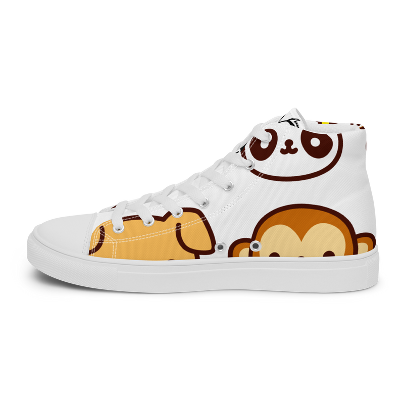 Sneakers alte in tela da uomo EMOJI - Gufetto Brand 