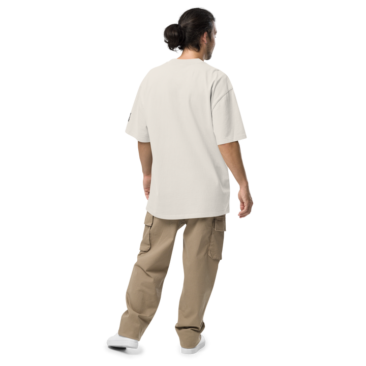 T-shirt sbiadita oversize GUFETTO OCCHI NERI - Gufetto Brand 