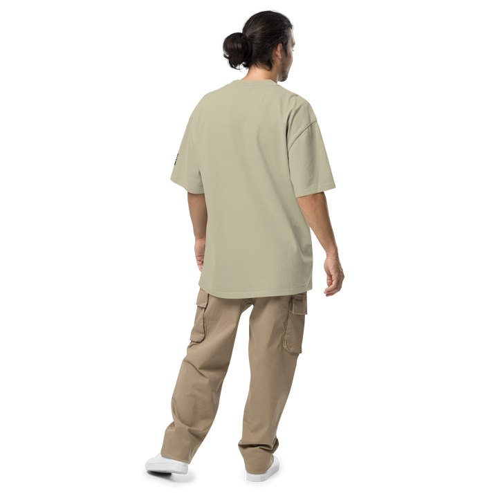 T-shirt sbiadita oversize GUFETTO OCCHI NERI - Gufetto Brand 