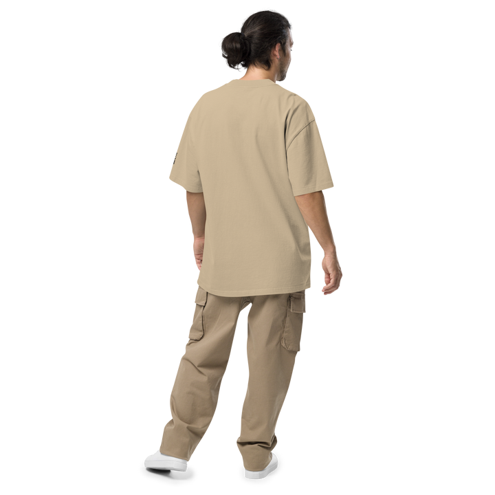 T-shirt sbiadita oversize GUFETTO OCCHI NERI - Gufetto Brand 