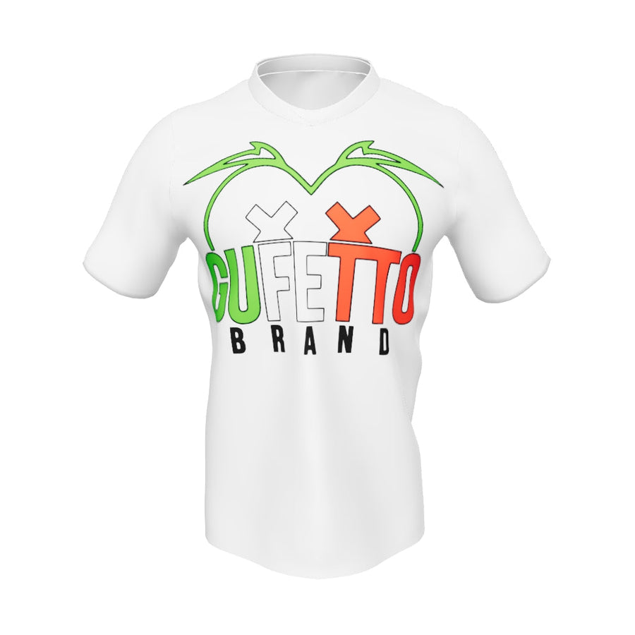 Maglia sportiva in jersey con stampa all over unisex Gufetto Tricolore