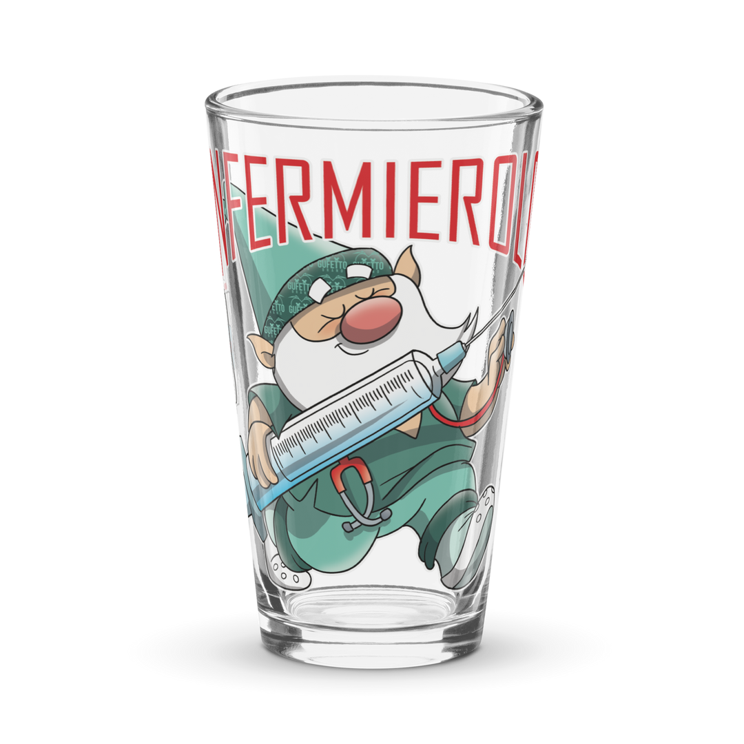 Bicchiere da birra INFERMIEROLO - Gufetto Brand 