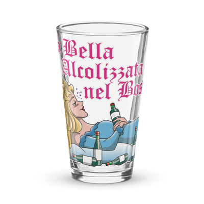 Bicchiere da birra LA BELLA ALCOLIZZATA - Gufetto Brand 