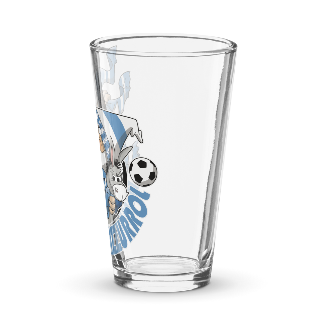 Bicchiere da birra BIANCO AZZURROLO - Gufetto Brand 