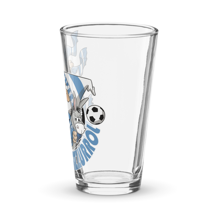 Bicchiere da birra BIANCO AZZURROLO - Gufetto Brand 