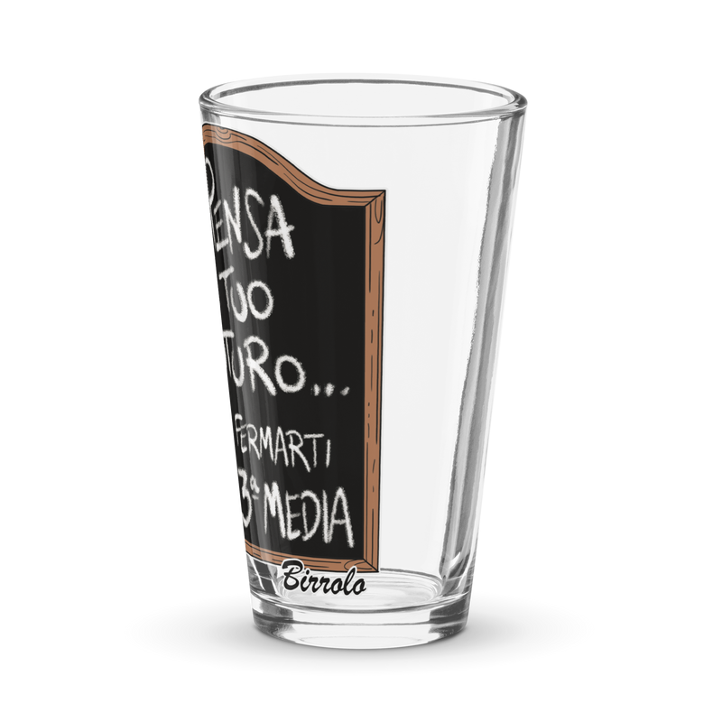 Bicchiere da birra BIRROLO TERZA MEDIA - Gufetto Brand 