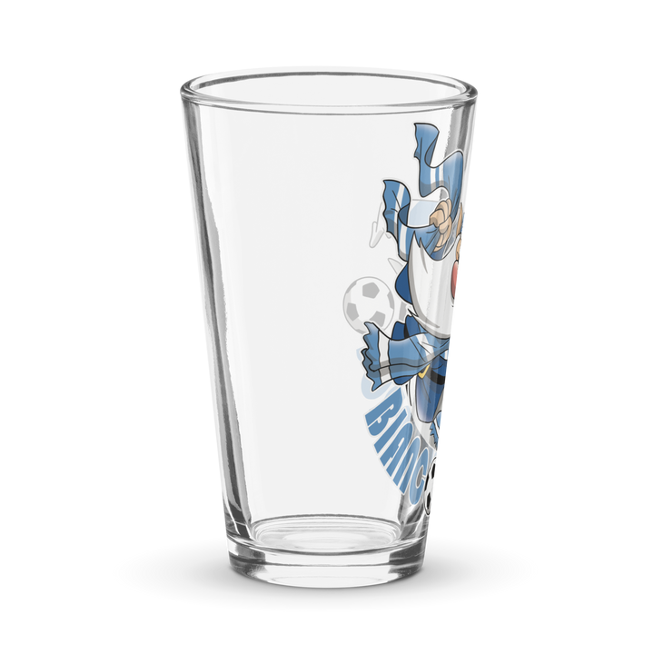 Bicchiere da birra BIANCO AZZURROLO - Gufetto Brand 