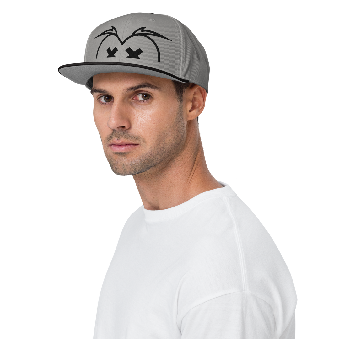 Cappellino snapback (baseball) GUFETTO BRAND OCCHI NERI