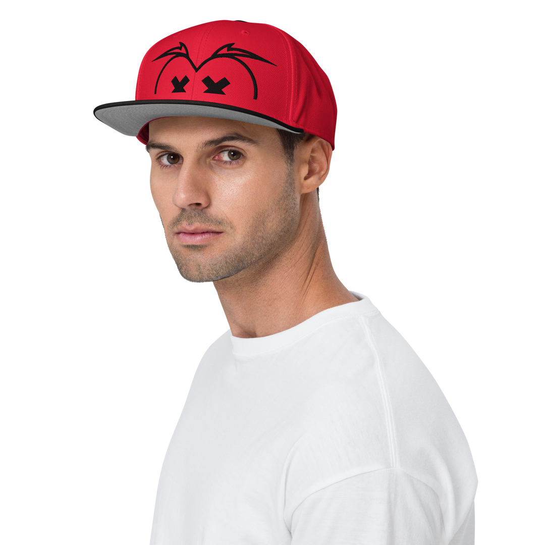 Cappellino snapback (baseball) GUFETTO BRAND OCCHI NERI