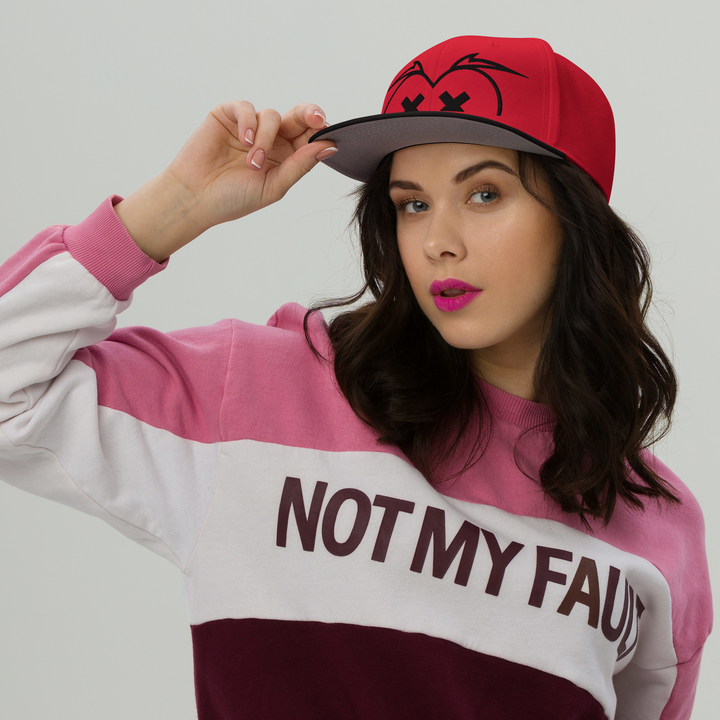 Cappellino snapback (baseball) GUFETTO BRAND OCCHI NERI