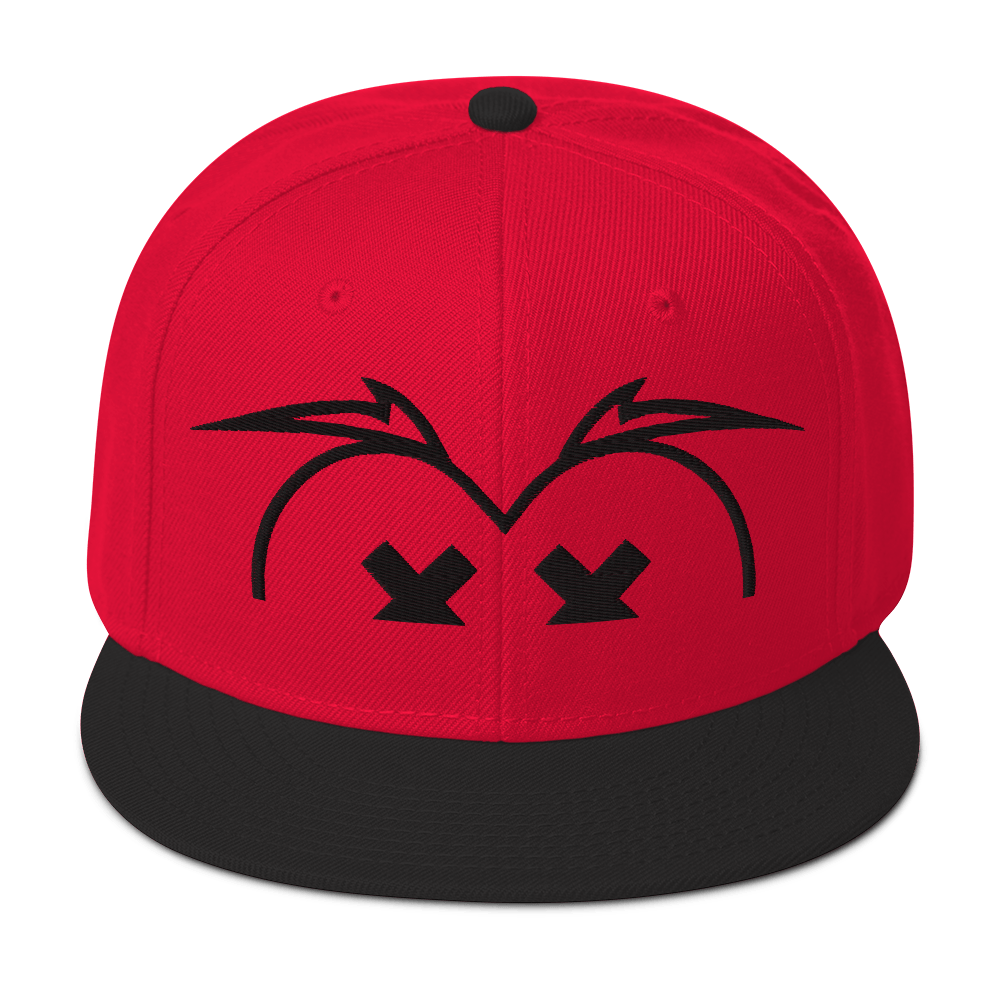 Cappellino snapback (baseball) GUFETTO BRAND OCCHI NERI