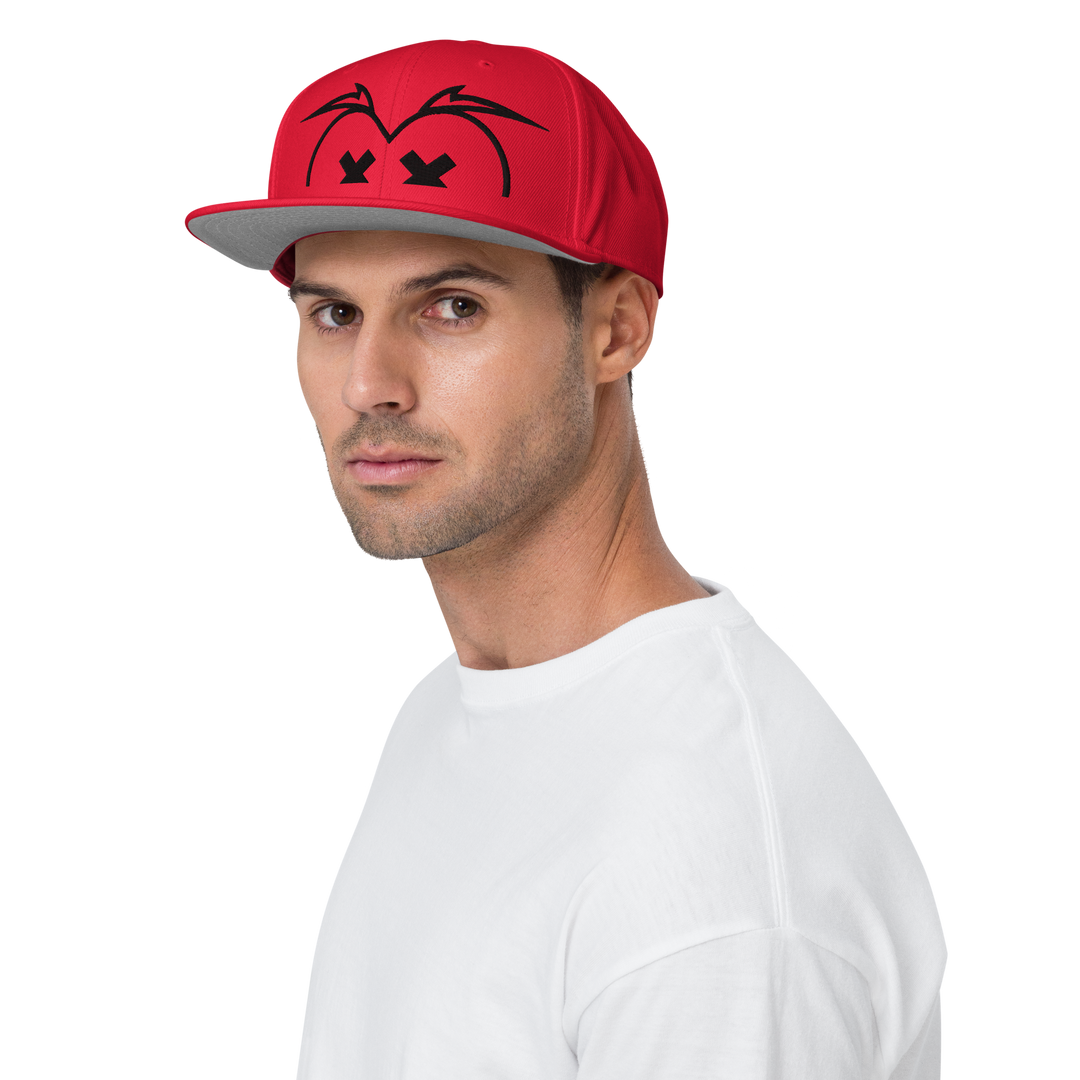 Cappellino snapback (baseball) GUFETTO BRAND OCCHI NERI