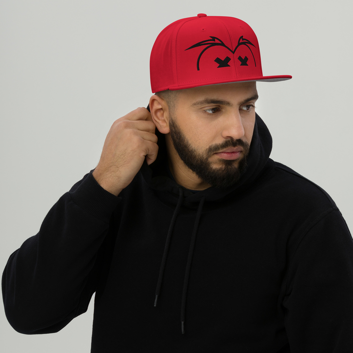 Cappellino snapback (baseball) GUFETTO BRAND OCCHI NERI