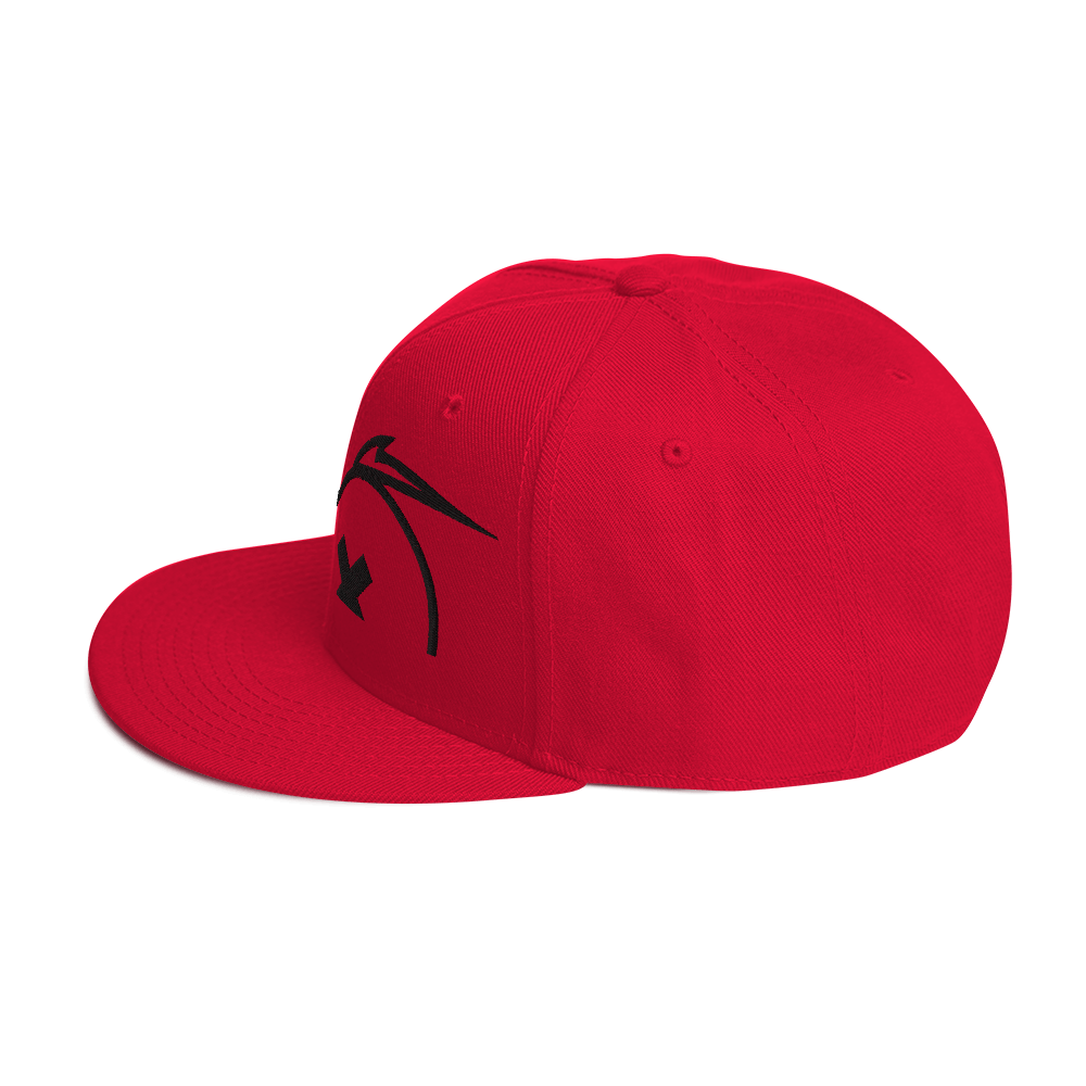 Cappellino snapback (baseball) GUFETTO BRAND OCCHI NERI